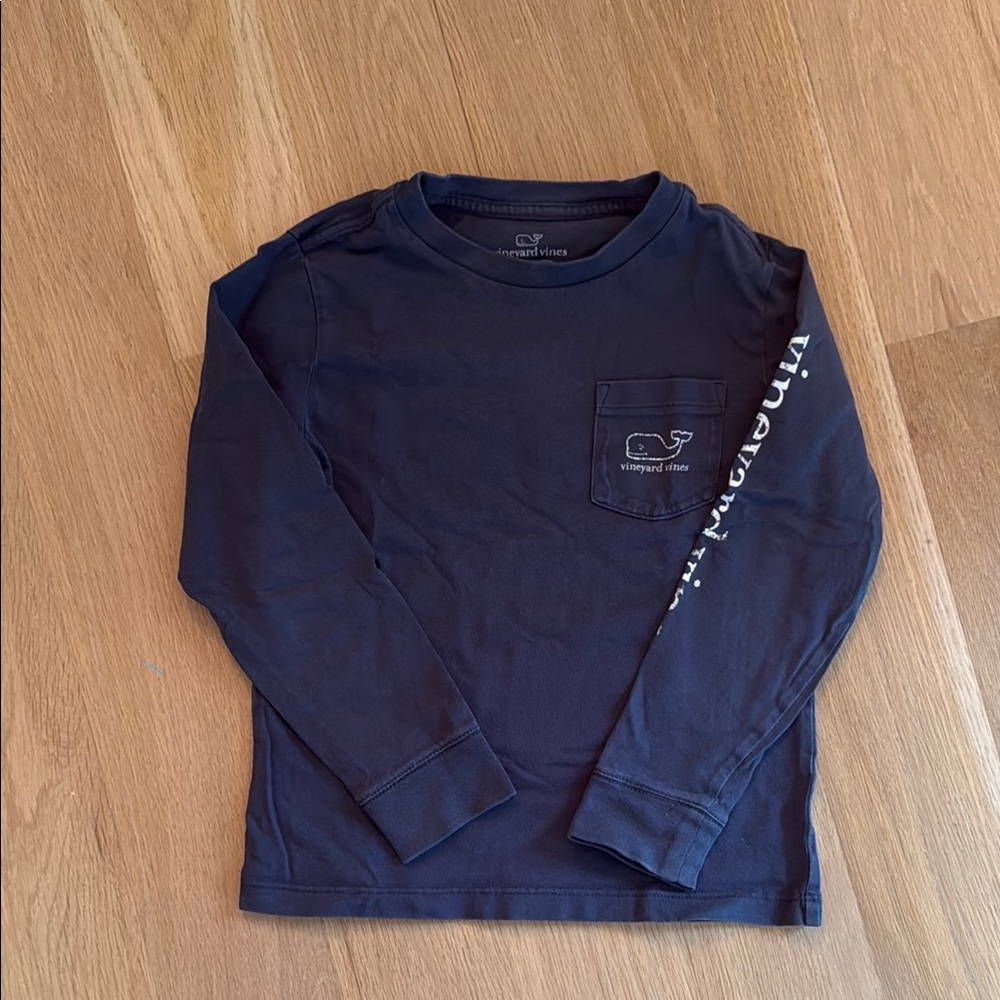 Vineyard Vines Boys Blue Long Sleeve Tee Size 5